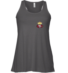 NFL San Francisco 49ers Logo Champion Crorwn Women's Racerback Tank Women's Racerback Tank - belovedtshirt