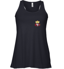 NFL San Francisco 49ers Logo Champion Crorwn Women's Racerback Tank Women's Racerback Tank - belovedtshirt