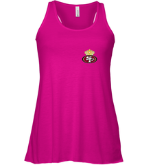 NFL San Francisco 49ers Logo Champion Crorwn Women's Racerback Tank Women's Racerback Tank - belovedtshirt