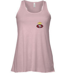 NFL San Francisco 49ers Logo Champion Crorwn Women's Racerback Tank Women's Racerback Tank - belovedtshirt
