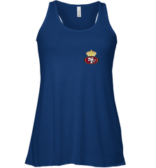 NFL San Francisco 49ers Logo Champion Crorwn Women's Racerback Tank Women's Racerback Tank - belovedtshirt