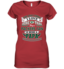 NFL The Only Thing I Love More Than Being A Green Bay Packers Fan Is Being A Papa Football Women's V-Neck T-Shirt Women's V-Neck T-Shirt - belovedtshirt