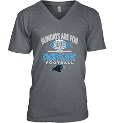 Sundays Are For Jesus and Carolina Funny Christian Football Men's V-Neck Men's V-Neck - belovedtshirt