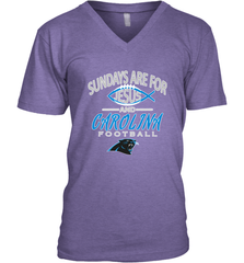 Sundays Are For Jesus and Carolina Funny Christian Football Men's V-Neck Men's V-Neck - belovedtshirt