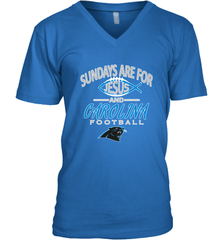 Sundays Are For Jesus and Carolina Funny Christian Football Men's V-Neck Men's V-Neck - belovedtshirt