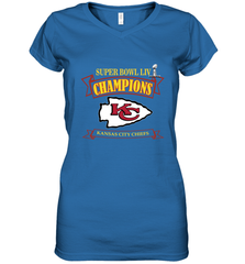 NFL Kansas City Chiefs Pro Line by Fanatics Super Bowl LIV Champions Women's V-Neck T-Shirt Women's V-Neck T-Shirt - belovedtshirt