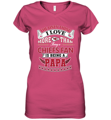 NFL The Only Thing I Love More Than Being A Kansas City Chiefs Fan Is Being A Papa Football Women's V-Neck T-Shirt Women's V-Neck T-Shirt - belovedtshirt