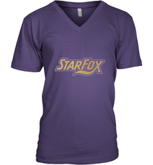 Star fox Vintage Distressed Game Logo Men's V-Neck Men's V-Neck - belovedtshirt