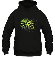 Legend Of Zelda Triforce Logo Paint Splatter Hooded Sweatshirt