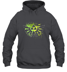 Legend Of Zelda Triforce Logo Paint Splatter Hooded Sweatshirt Hooded Sweatshirt - belovedtshirt