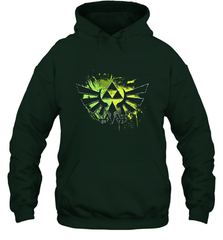 Legend Of Zelda Triforce Logo Paint Splatter Hooded Sweatshirt Hooded Sweatshirt - belovedtshirt