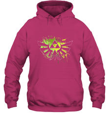 Legend Of Zelda Triforce Logo Paint Splatter Hooded Sweatshirt Hooded Sweatshirt - belovedtshirt