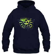 Legend Of Zelda Triforce Logo Paint Splatter Hooded Sweatshirt Hooded Sweatshirt - belovedtshirt
