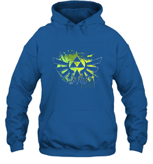 Legend Of Zelda Triforce Logo Paint Splatter Hooded Sweatshirt Hooded Sweatshirt - belovedtshirt
