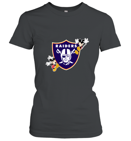 Nfl Oakland Raiders Champion Mickey Mouse Women's T-Shirt Women's T-Shirt / Black / S Women's T-Shirt - belovedtshirt