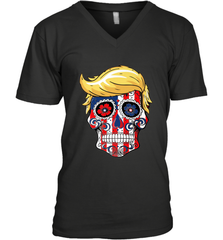 Trump sugar skull Men's V-Neck Men's V-Neck - belovedtshirt