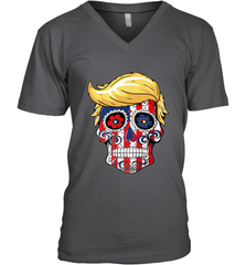 Trump sugar skull Men's V-Neck Men's V-Neck - belovedtshirt