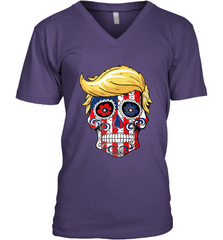 Trump sugar skull Men's V-Neck Men's V-Neck - belovedtshirt