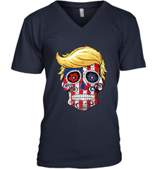 Trump sugar skull Men's V-Neck Men's V-Neck - belovedtshirt