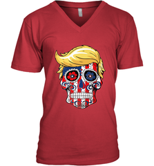 Trump sugar skull Men's V-Neck Men's V-Neck - belovedtshirt