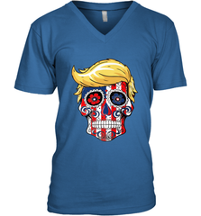 Trump sugar skull Men's V-Neck Men's V-Neck - belovedtshirt