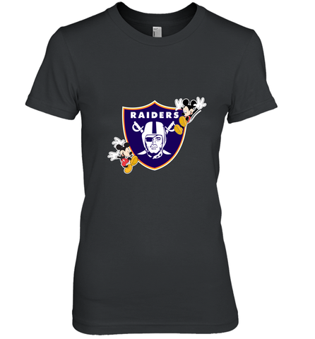 Nfl Oakland Raiders Champion Mickey Mouse Women's Premium T-Shirt Women's Premium T-Shirt / Black / XS Women's Premium T-Shirt - belovedtshirt