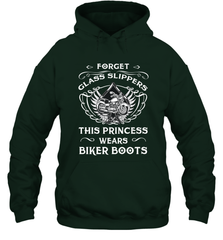 Forget glass slippers this princess wears biker boots Hooded Sweatshirt Hooded Sweatshirt - belovedtshirt