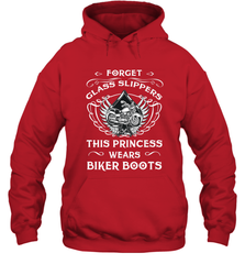 Forget glass slippers this princess wears biker boots Hooded Sweatshirt Hooded Sweatshirt - belovedtshirt