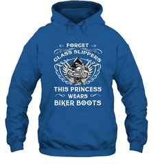 Forget glass slippers this princess wears biker boots Hooded Sweatshirt Hooded Sweatshirt - belovedtshirt