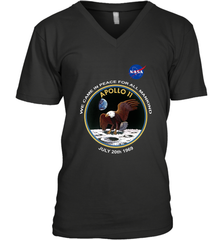 NASA Apollo 11 Moon Landing Men's V-Neck Men's V-Neck - belovedtshirt