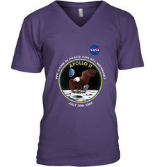 NASA Apollo 11 Moon Landing Men's V-Neck Men's V-Neck - belovedtshirt