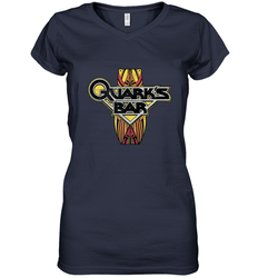 Star Trek DS9 Quark's Bar Vintage Logo Women's V-Neck T-Shirt