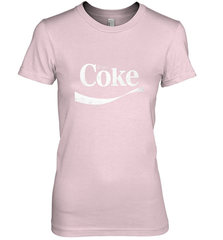 Coca Cola Vintage Enjoy Coke White Logo Women's Premium T-Shirt Women's Premium T-Shirt - belovedtshirt