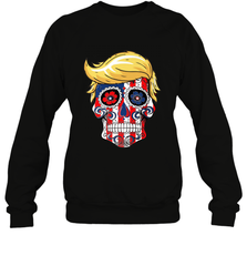 Trump sugar skull Crewneck Sweatshirt Crewneck Sweatshirt - belovedtshirt