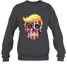 Trump sugar skull Crewneck Sweatshirt Crewneck Sweatshirt - belovedtshirt