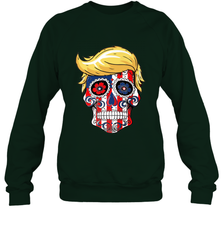 Trump sugar skull Crewneck Sweatshirt Crewneck Sweatshirt - belovedtshirt