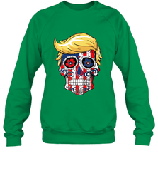 Trump sugar skull Crewneck Sweatshirt Crewneck Sweatshirt - belovedtshirt
