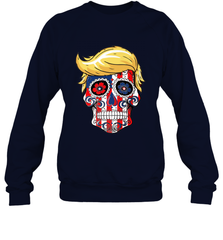 Trump sugar skull Crewneck Sweatshirt Crewneck Sweatshirt - belovedtshirt