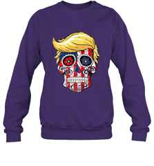 Trump sugar skull Crewneck Sweatshirt Crewneck Sweatshirt - belovedtshirt