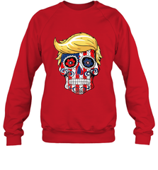 Trump sugar skull Crewneck Sweatshirt Crewneck Sweatshirt - belovedtshirt