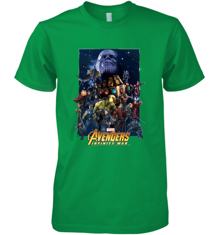 Marvel Avengers Infinity War Neon Team 2 Men's Premium T-Shirt