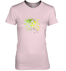 Legend Of Zelda Triforce Logo Paint Splatter Women's Premium T-Shirt Women's Premium T-Shirt - belovedtshirt