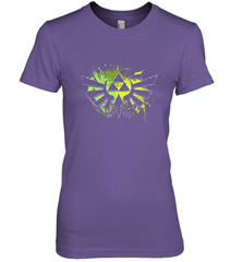 Legend Of Zelda Triforce Logo Paint Splatter Women's Premium T-Shirt Women's Premium T-Shirt - belovedtshirt