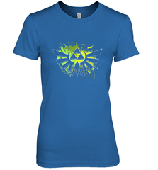 Legend Of Zelda Triforce Logo Paint Splatter Women's Premium T-Shirt Women's Premium T-Shirt - belovedtshirt