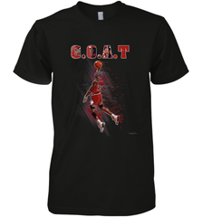 Basketball  Chicago Jordan G.O.A.T. Dunk Men's Premium T-Shirt Men's Premium T-Shirt - belovedtshirt