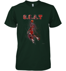 Basketball  Chicago Jordan G.O.A.T. Dunk Men's Premium T-Shirt Men's Premium T-Shirt - belovedtshirt