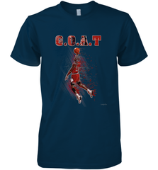 Basketball  Chicago Jordan G.O.A.T. Dunk Men's Premium T-Shirt Men's Premium T-Shirt - belovedtshirt