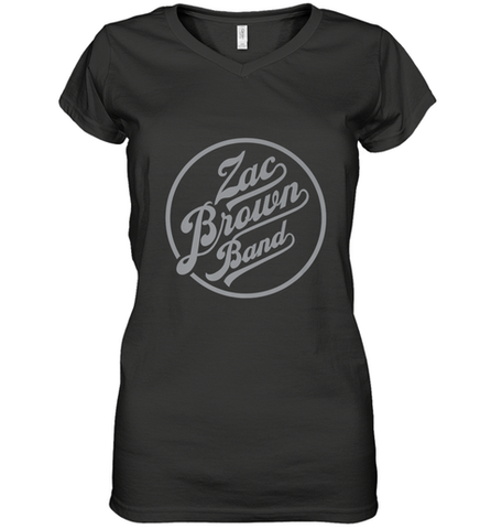 Zac Brown Band  Original ZBB Logo Women's V-Neck T-Shirt Women's V-Neck T-Shirt / Black / S Women's V-Neck T-Shirt - belovedtshirt