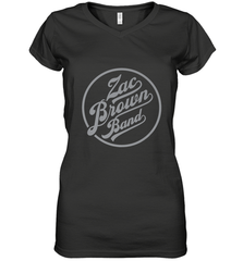 Zac Brown Band  Original ZBB Logo Women's V-Neck T-Shirt Women's V-Neck T-Shirt - belovedtshirt