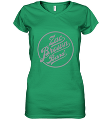 Zac Brown Band  Original ZBB Logo Women's V-Neck T-Shirt Women's V-Neck T-Shirt - belovedtshirt